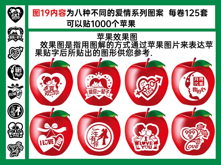 图19八组不同的爱情系列